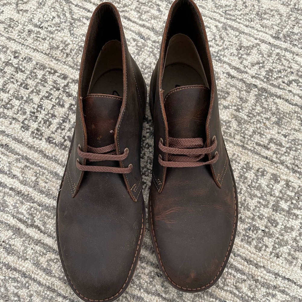 BRAND NEW!! Clarks Bushacre 2 Dark Brown Mens size 10.5 M